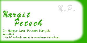 margit petsch business card